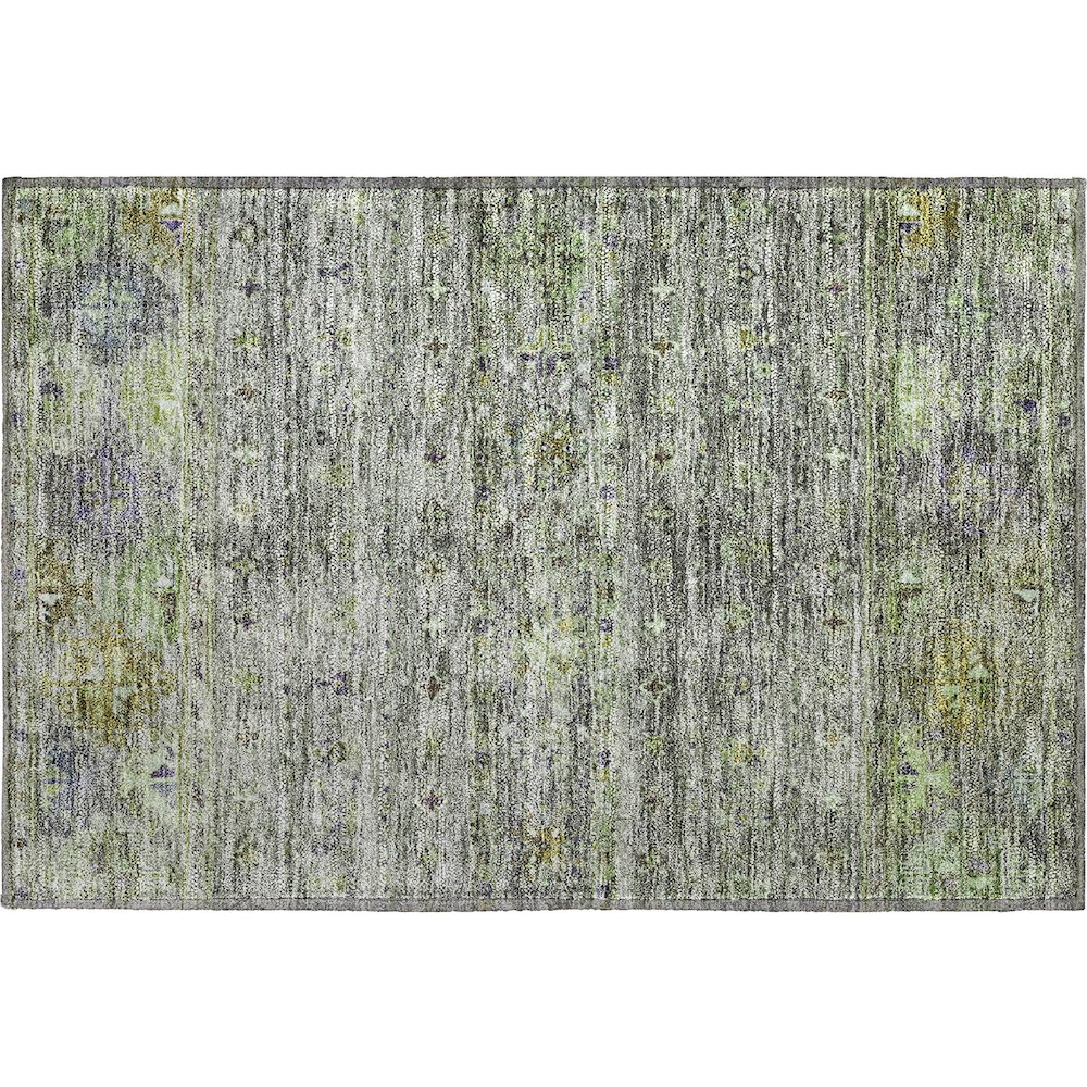 Premium Machine Washable Mayfield AMF1220 Sage 1'8" x 2'6" Rug. Picture 1