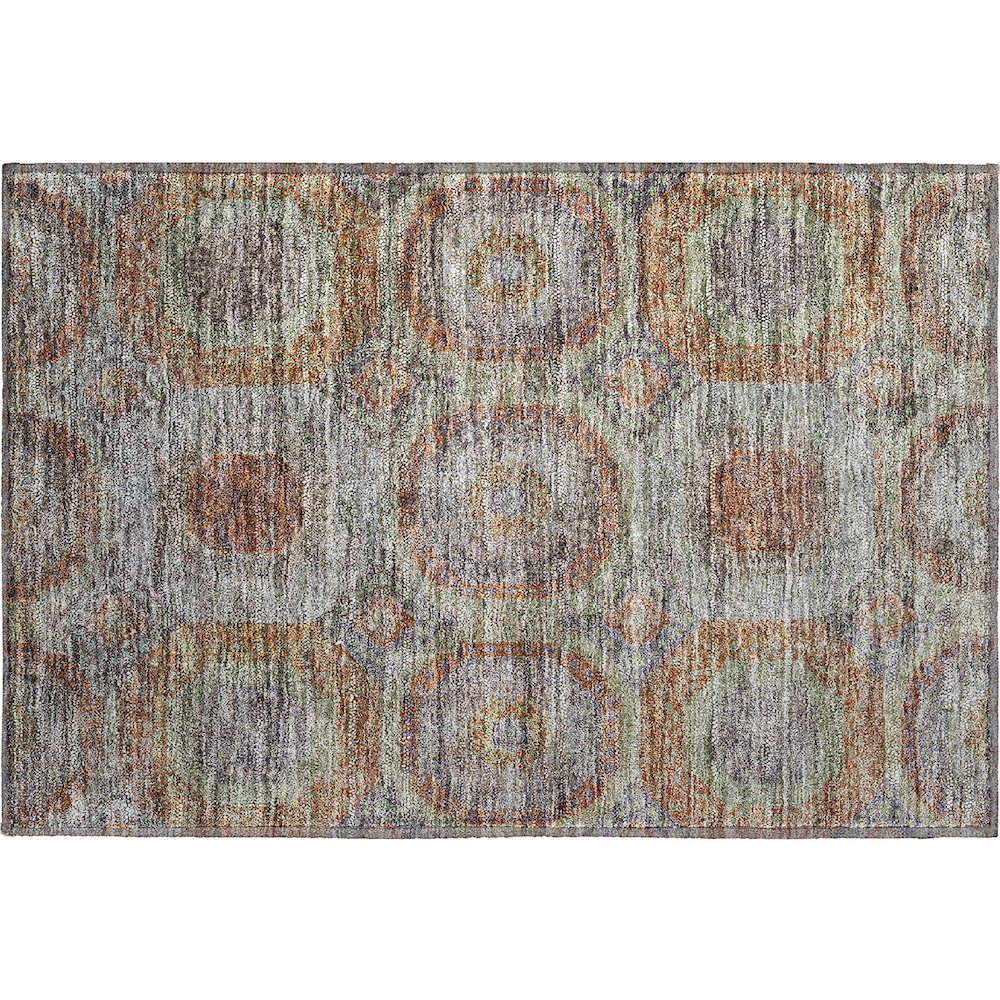 Premium Machine Washable Mayfield AMF1221 Paprika 1'8" x 2'6" Rug. Picture 1
