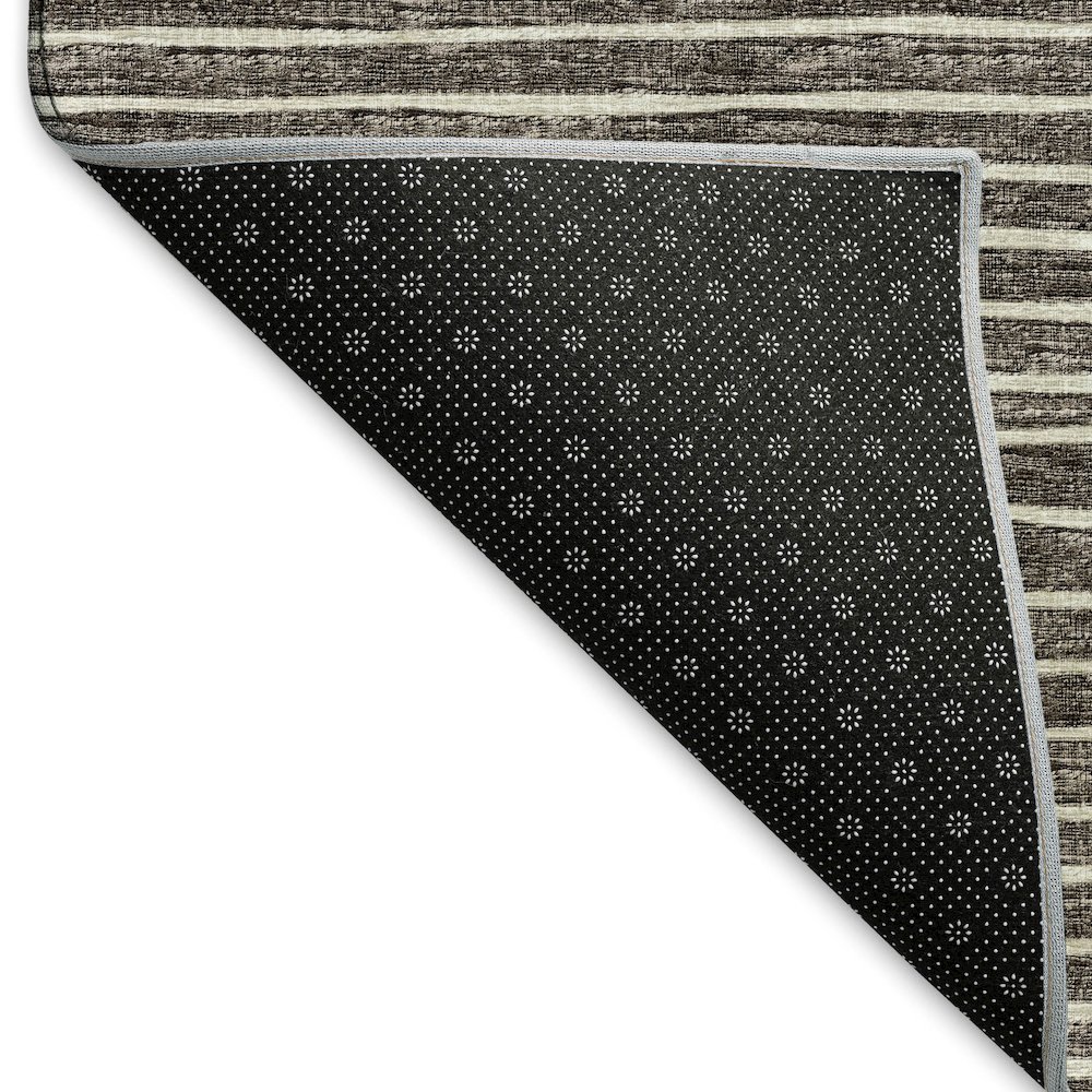 Premium Machine Washable Mayfield  Chocolate 1'8" x 2'6" Rug. Picture 2
