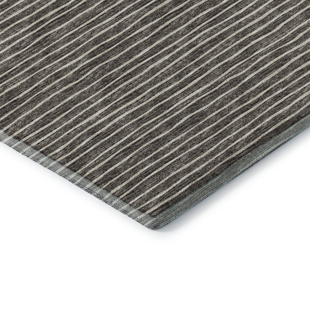 Premium Machine Washable Mayfield  Chocolate 1'8" x 2'6" Rug. Picture 3