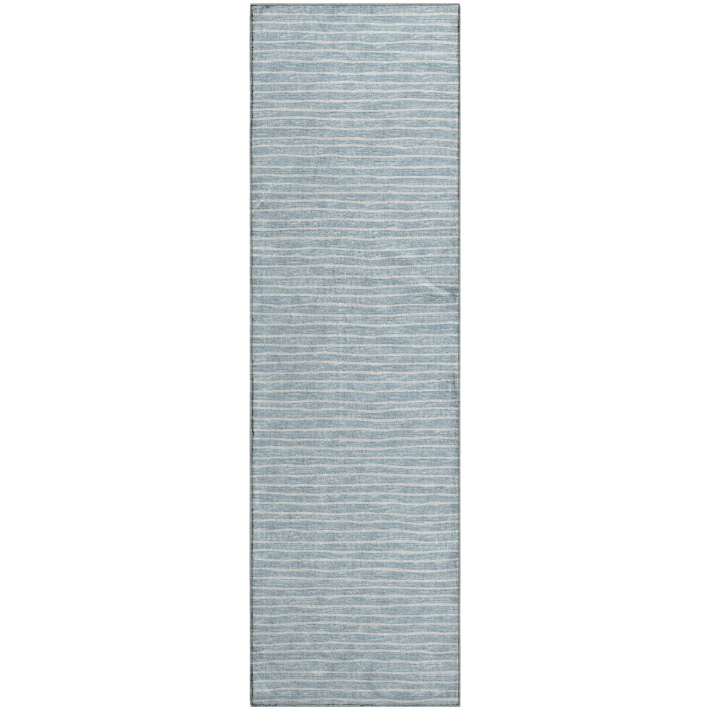 Premium Machine Washable Mayfield  Sky 2'3" x 7'6" Runner Rug. Picture 1