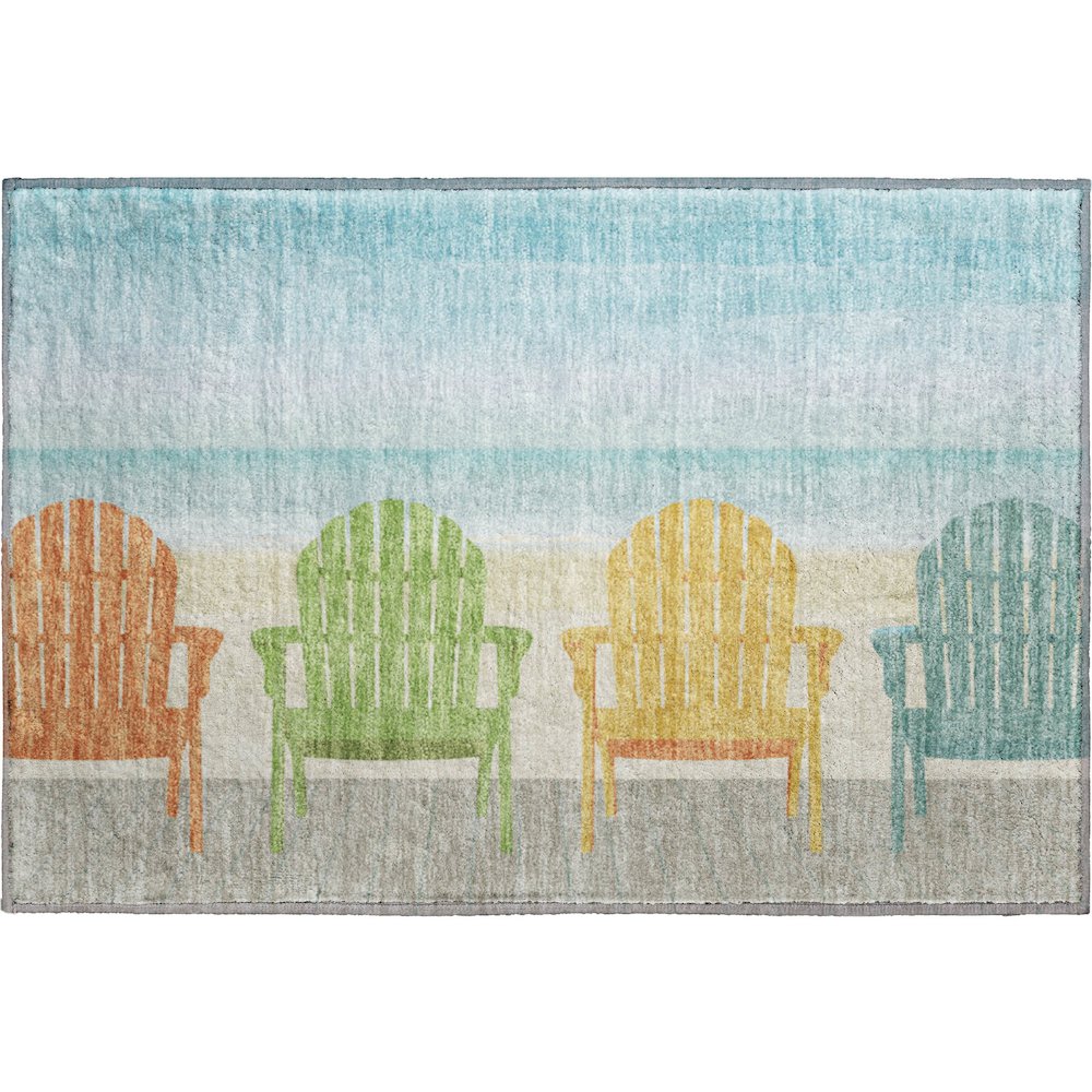 Premium Machine Washable Mayfield  Poolside 1'8" x 2'6" Rug. Picture 1