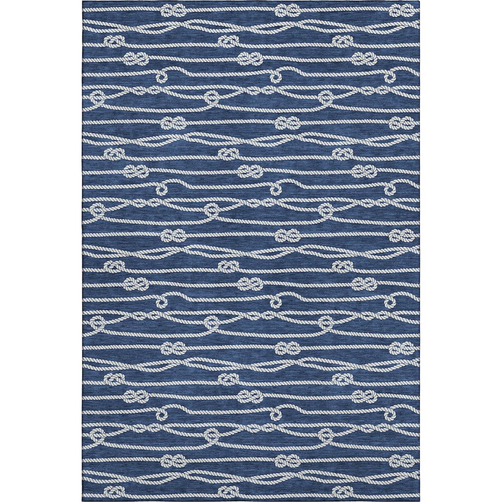 Premium Machine Washable Mayfield  Navy 2'6" x 3'10" Rug. Picture 1