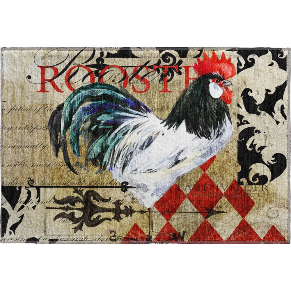 Premium Machine Washable Mayfield  Midnight 1'8" x 2'6" Rug. Picture 1