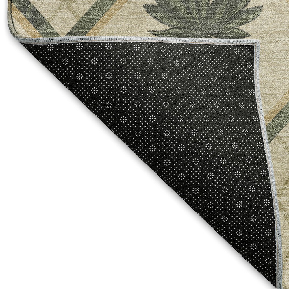 Premium Machine Washable Mayfield  Palm 1'8" x 2'6" Rug. Picture 2