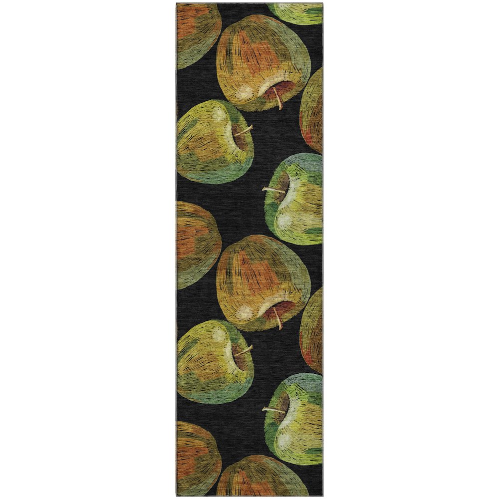 Premium Machine Washable Mayfield  Midnight 2'3" x 7'6" Runner Rug. Picture 1
