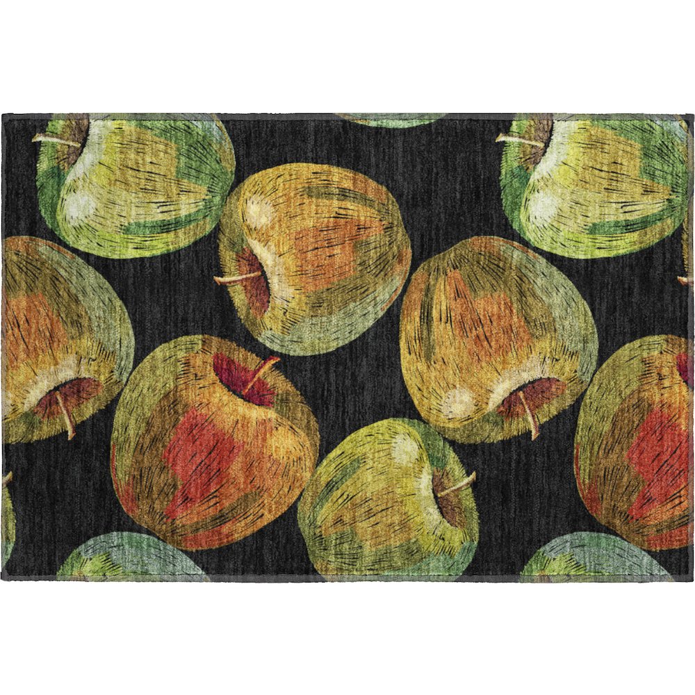 Premium Machine Washable Mayfield  Midnight 1'8" x 2'6" Rug. Picture 1