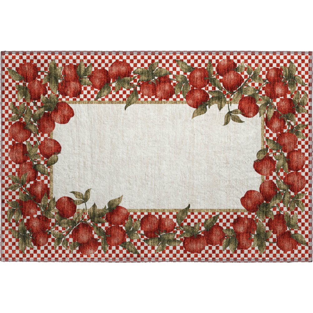 Premium Machine Washable Mayfield  Apple 1'8" x 2'6" Rug. Picture 1