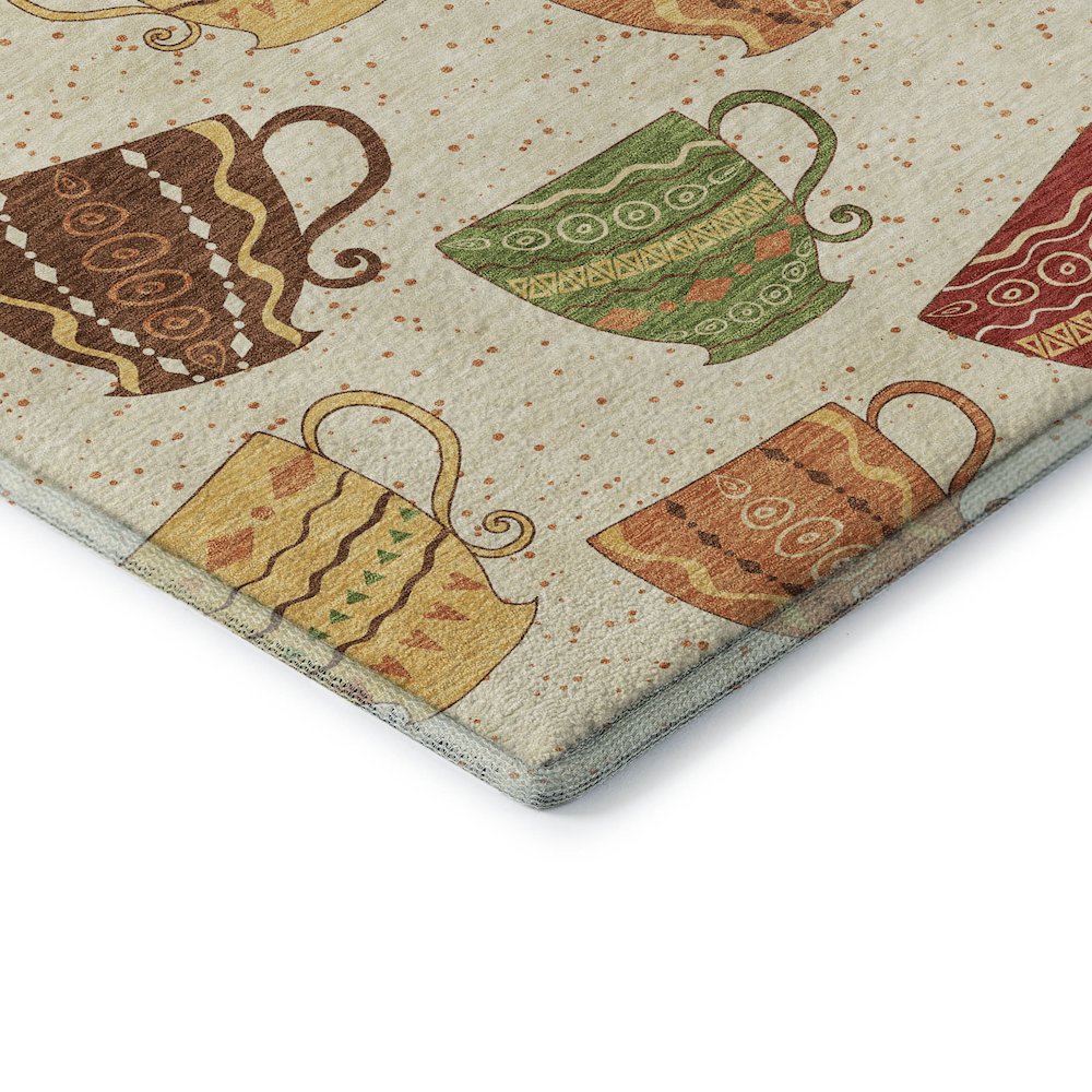 Premium Machine Washable Mayfield  Multi 1'8" x 2'6" Rug. Picture 3