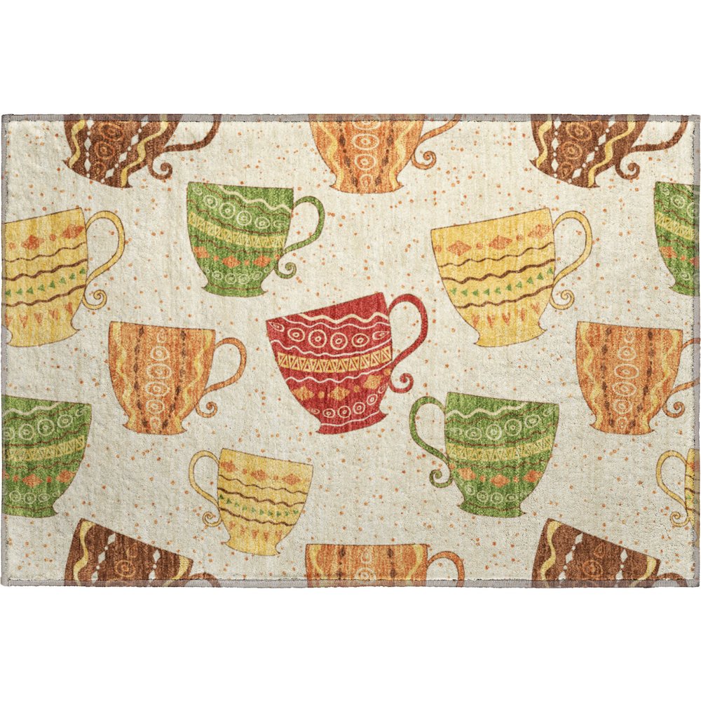 Premium Machine Washable Mayfield  Multi 1'8" x 2'6" Rug. Picture 1