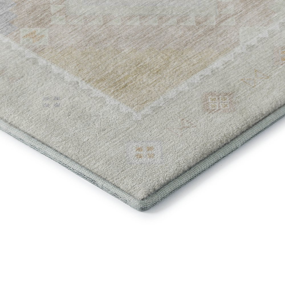 Premium Machine Washable Mayfield  Gray 1'8" x 2'6" Rug. Picture 3