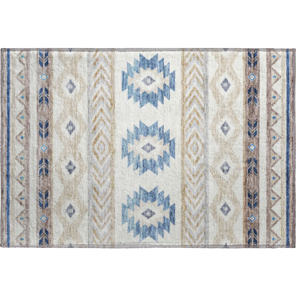 Premium Machine Washable Mayfield  Taupe 1'8" x 2'6" Rug. Picture 1