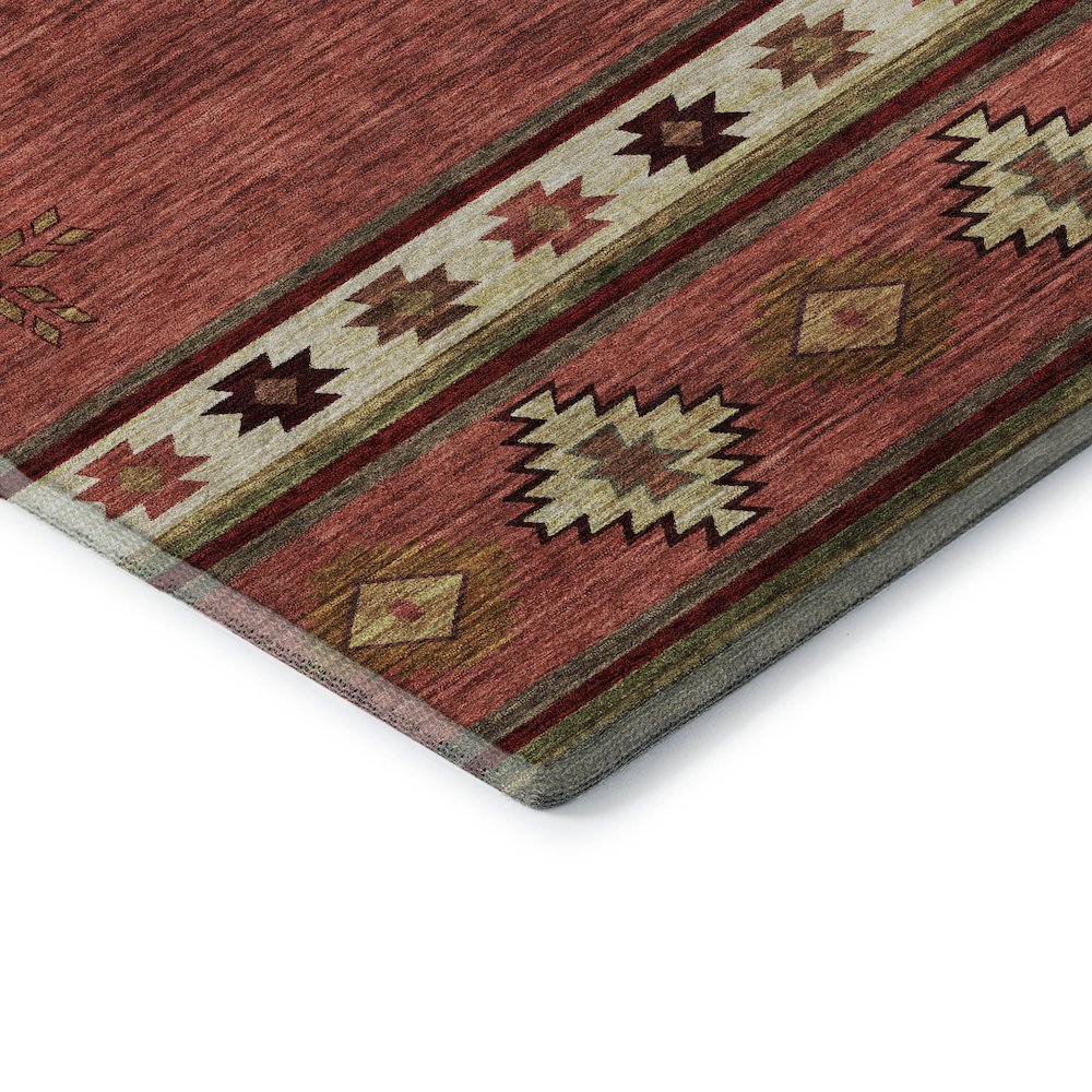 Premium Machine Washable Mayfield  Spice 1'8" x 2'6" Rug. Picture 3