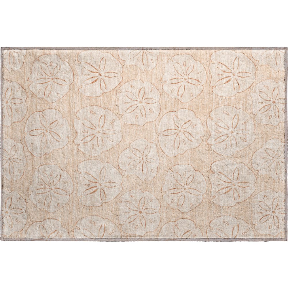 Premium Machine Washable Mayfield  Nectarine 1'8" x 2'6" Rug. Picture 1