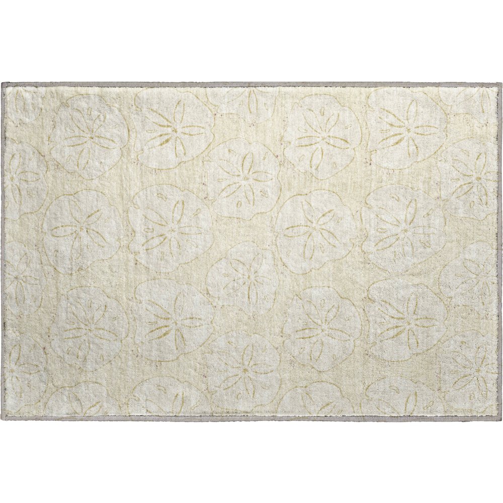 Premium Machine Washable Mayfield  Sand 1'8" x 2'6" Rug. Picture 1