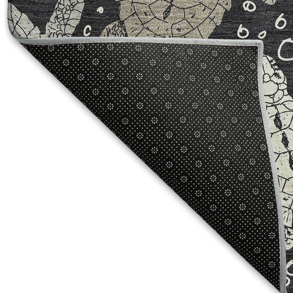 Premium Machine Washable Mayfield  Midnight 1'8" x 2'6" Rug. Picture 2
