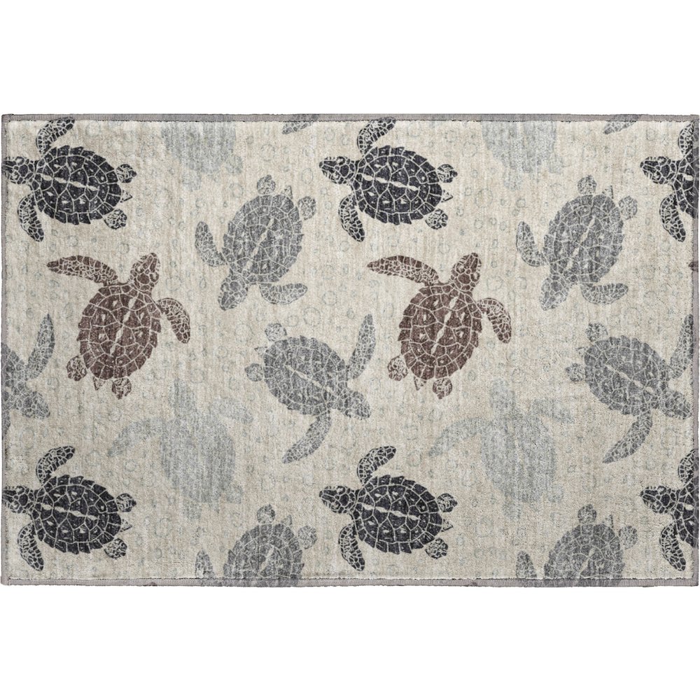 Premium Machine Washable Mayfield  Sand 1'8" x 2'6" Rug. Picture 1