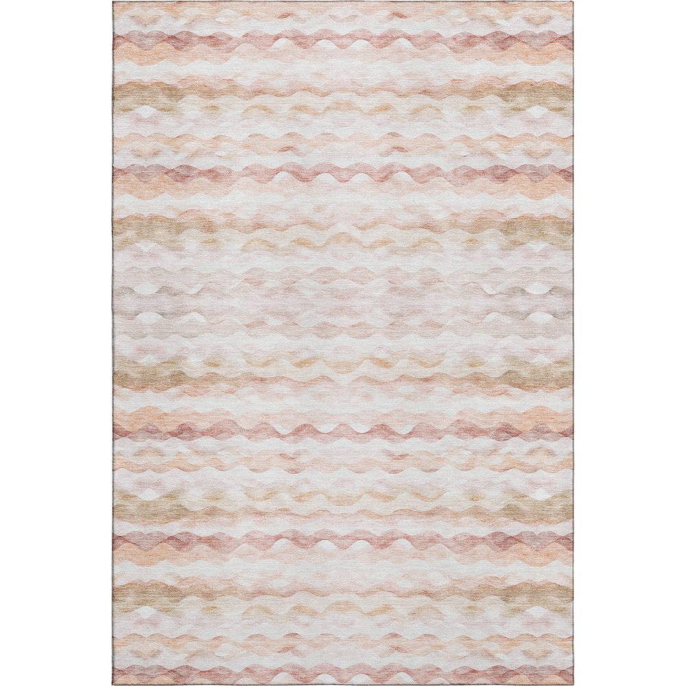 Premium Machine Washable Mayfield  Peach 2'6" x 3'10" Rug. Picture 1