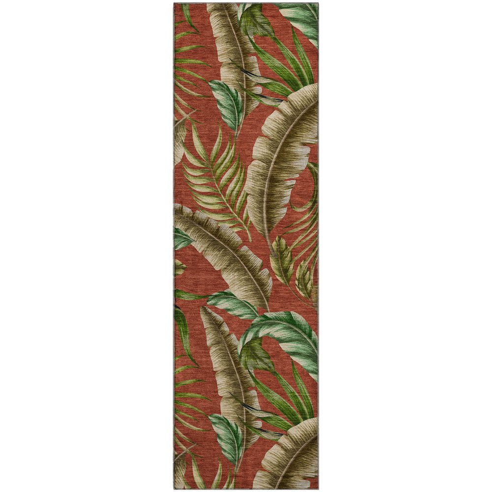 Premium Machine Washable Mayfield  Spice 2'3" x 7'6" Runner Rug. Picture 1