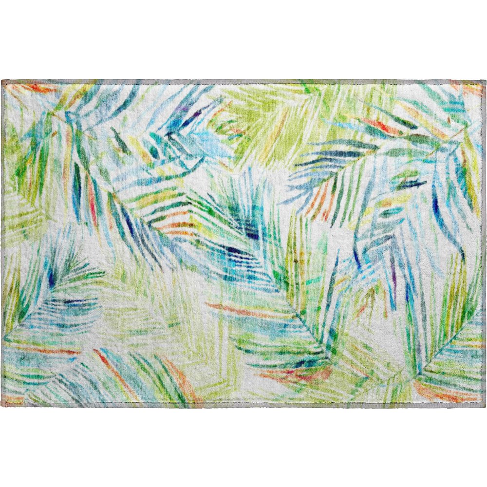 Premium Machine Washable Mayfield  Multi 1'8" x 2'6" Rug. Picture 1