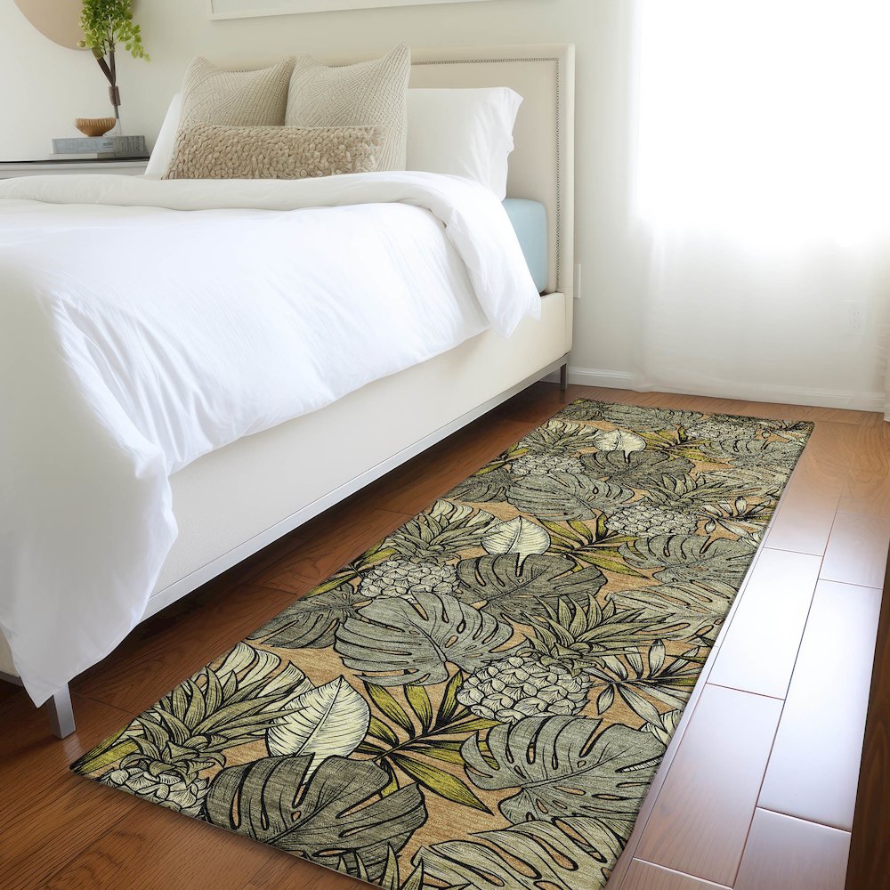 Premium Machine Washable Mayfield  Baja 2'3" x 7'6" Runner Rug. Picture 5