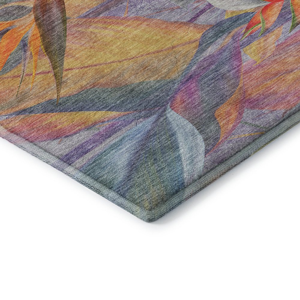 Premium Machine Washable Mayfield  Multi 1'8" x 2'6" Rug. Picture 3