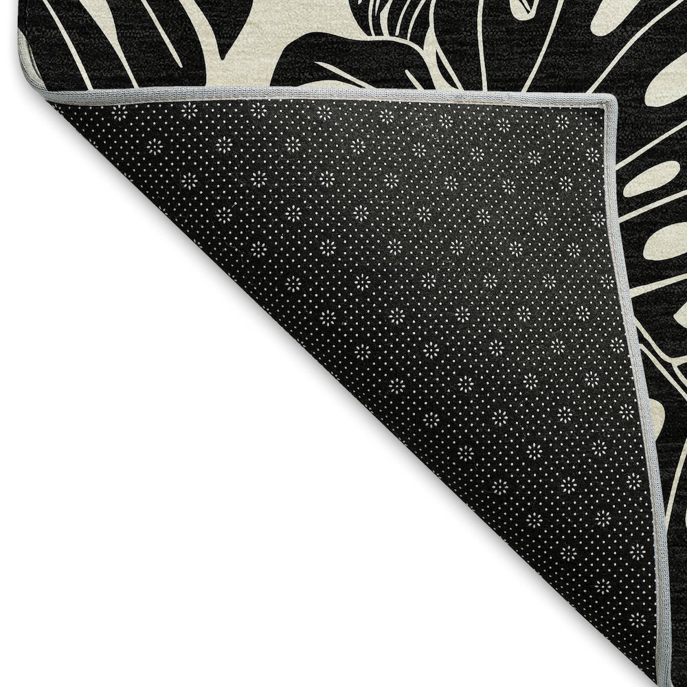 Premium Machine Washable Mayfield  Midnight 1'8" x 2'6" Rug. Picture 2