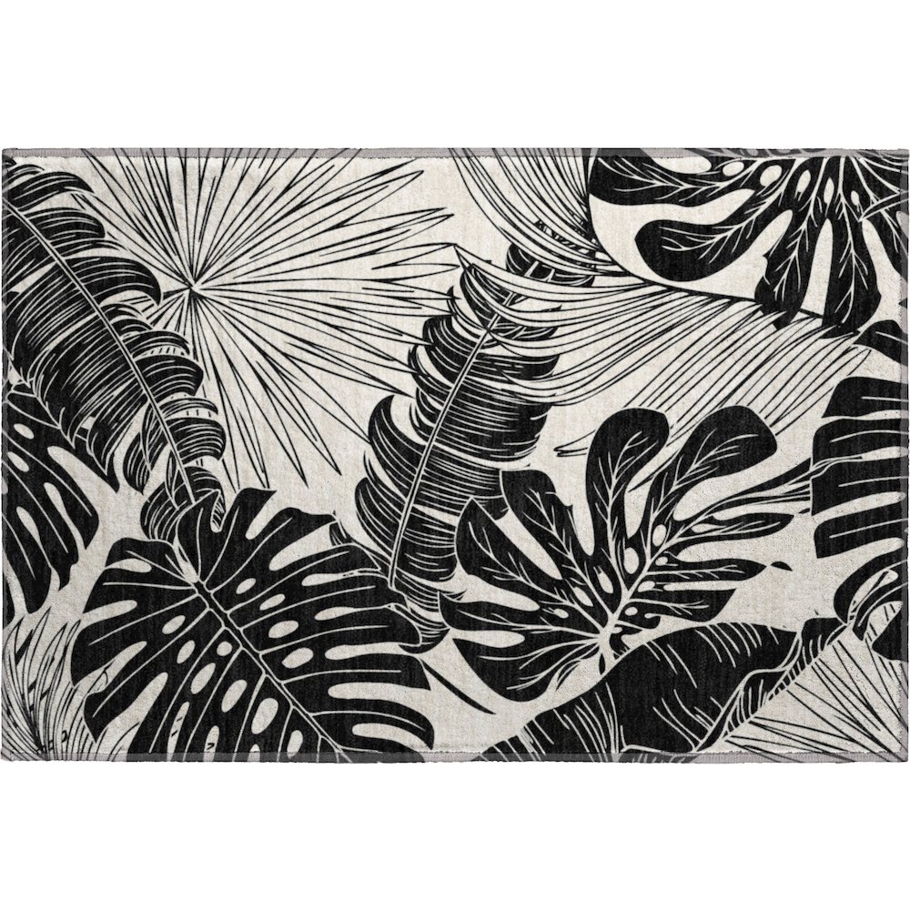 Premium Machine Washable Mayfield  Midnight 1'8" x 2'6" Rug. Picture 1