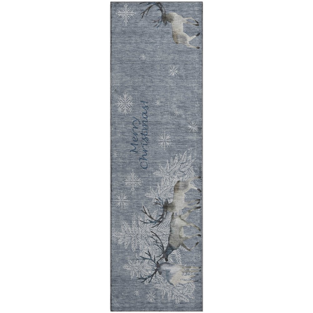 Premium Machine Washable Mayfield  Ash 2'3" x 7'6" Runner Rug. Picture 1