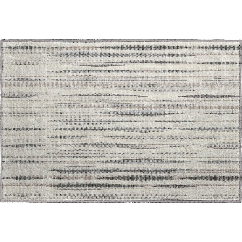 Premium Machine Washable Mayfield  Beige 1'8" x 2'6" Rug. Picture 1