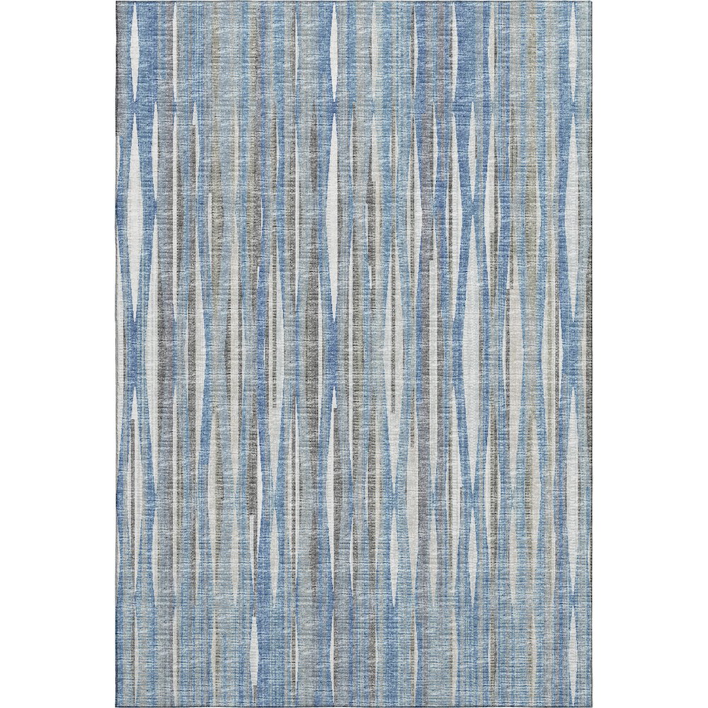 Premium Machine Washable Mayfield  Blue 2'6" x 3'10" Rug. Picture 1