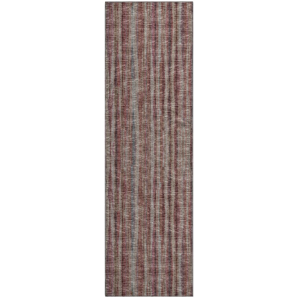 Premium Machine Washable Mayfield  Burgundy 2'3" x 7'6" Runner Rug. Picture 1