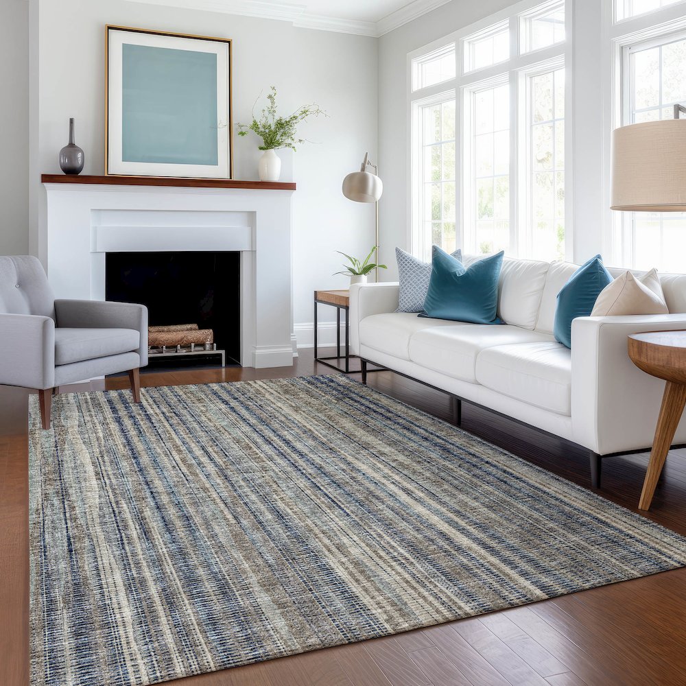 Premium Machine Washable Mayfield  Earth 2'6" x 3'10" Rug. Picture 5