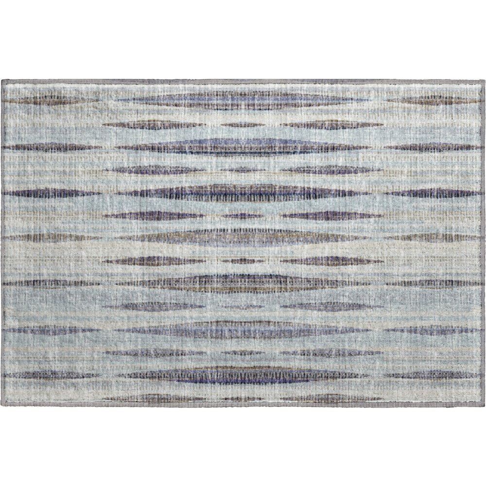 Premium Machine Washable Mayfield  Ocean 1'8" x 2'6" Rug. Picture 1
