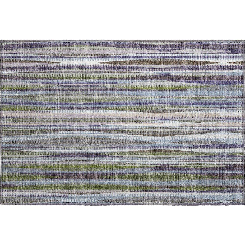 Premium Machine Washable Mayfield  Plum 1'8" x 2'6" Rug. Picture 1