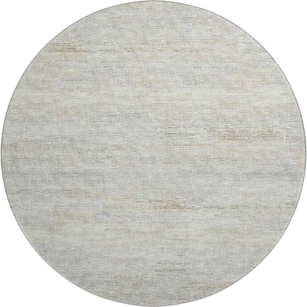 Premium Machine Washable Mayfield  Beige 8' x 8' Round Rug. Picture 1