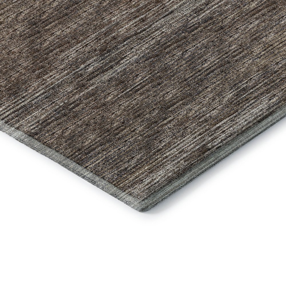 Premium Machine Washable Mayfield  Brown 1'8" x 2'6" Rug. Picture 3