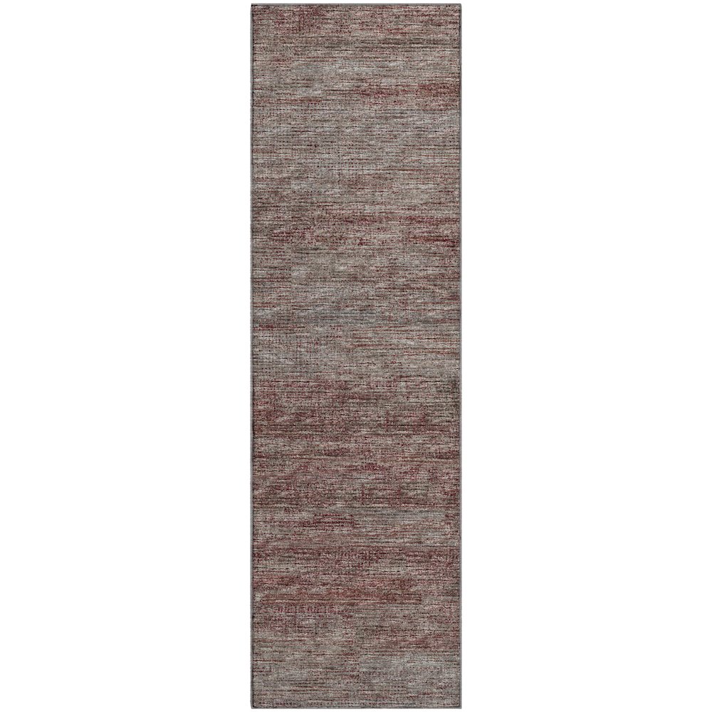 Premium Machine Washable Mayfield  Burgundy 2'3" x 7'6" Runner Rug. Picture 1