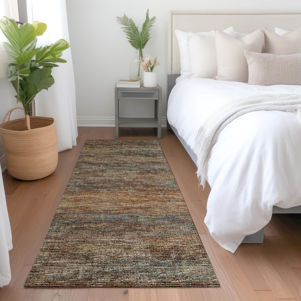 Premium Machine Washable Mayfield  Canyon 2'3" x 7'6" Runner Rug. Picture 5