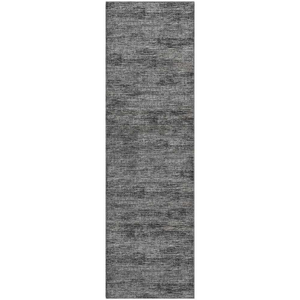 Premium Machine Washable Mayfield  Gray 2'3" x 7'6" Runner Rug. Picture 1