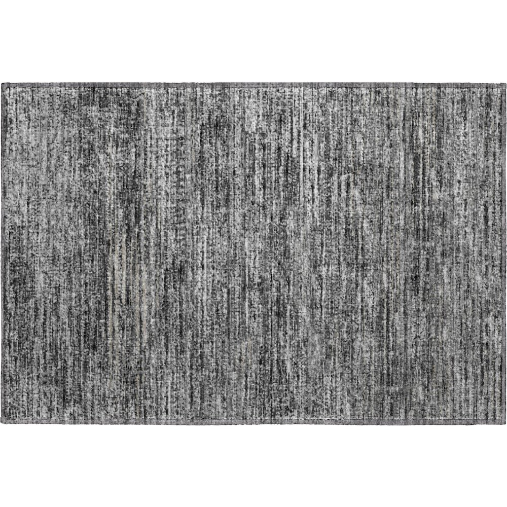 Premium Machine Washable Mayfield  Gray 1'8" x 2'6" Rug. Picture 1