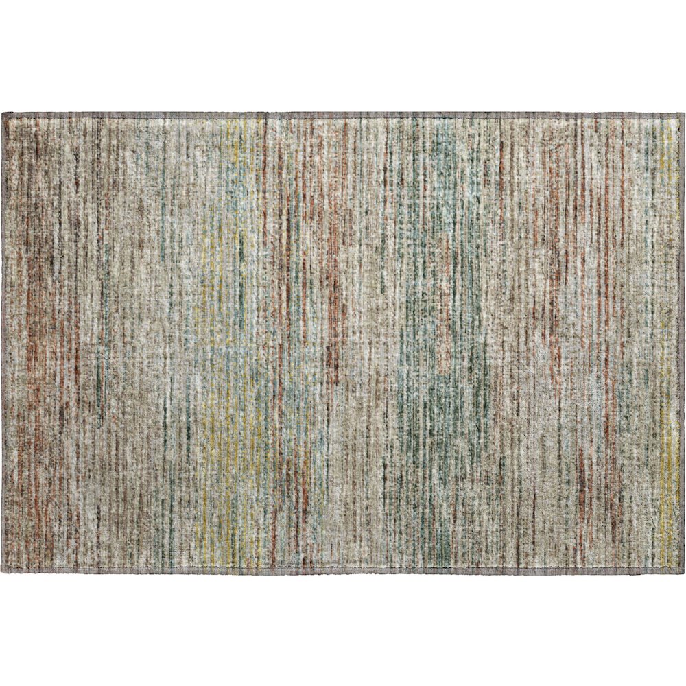 Premium Machine Washable Mayfield  Multi 1'8" x 2'6" Rug. Picture 1