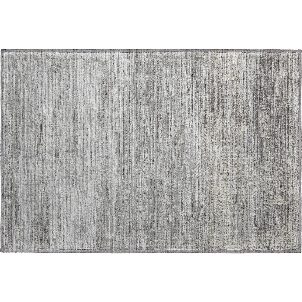 Premium Machine Washable Mayfield  Silver 1'8" x 2'6" Rug. Picture 1