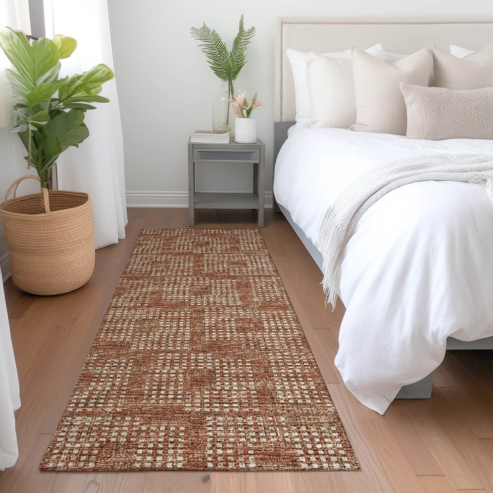 Premium Machine Washable Mayfield  Canyon 2'3" x 7'6" Runner Rug. Picture 5