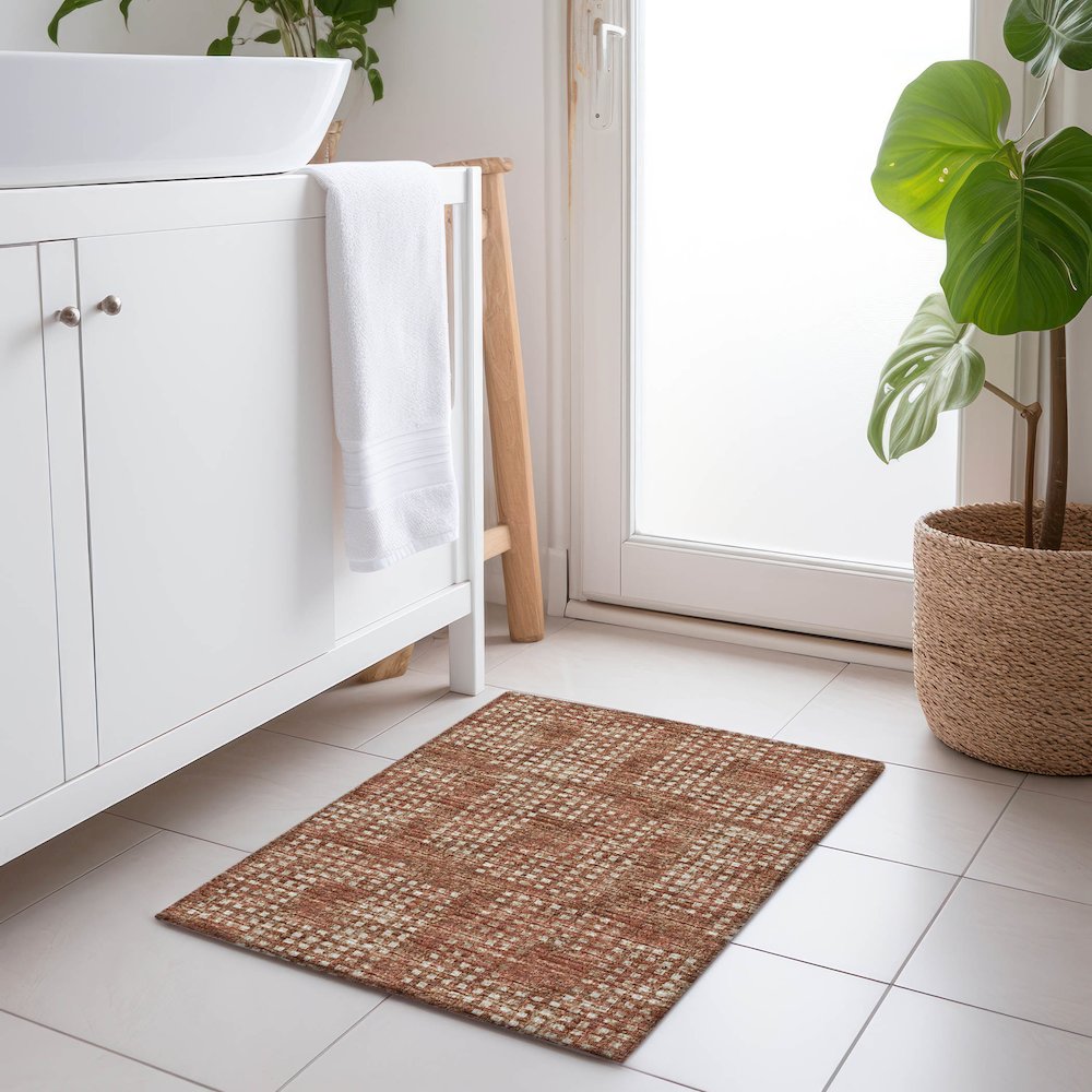 Premium Machine Washable Mayfield  Canyon 1'8" x 2'6" Rug. Picture 5