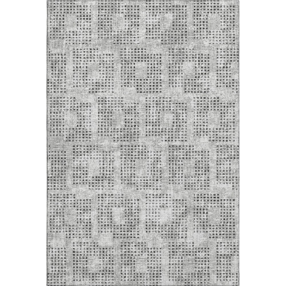 Premium Machine Washable Mayfield  Gray 2'6" x 3'10" Rug. Picture 1