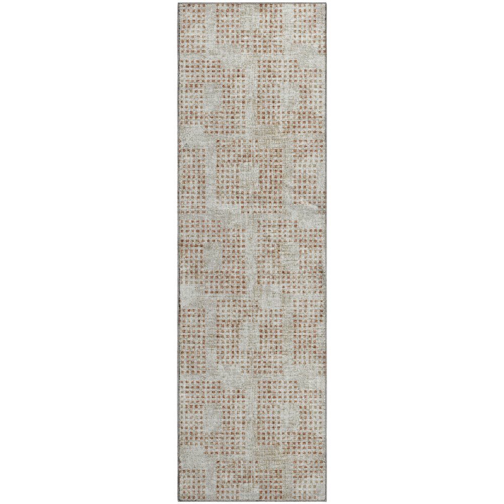 Premium Machine Washable Mayfield  Spice 2'3" x 7'6" Runner Rug. Picture 1