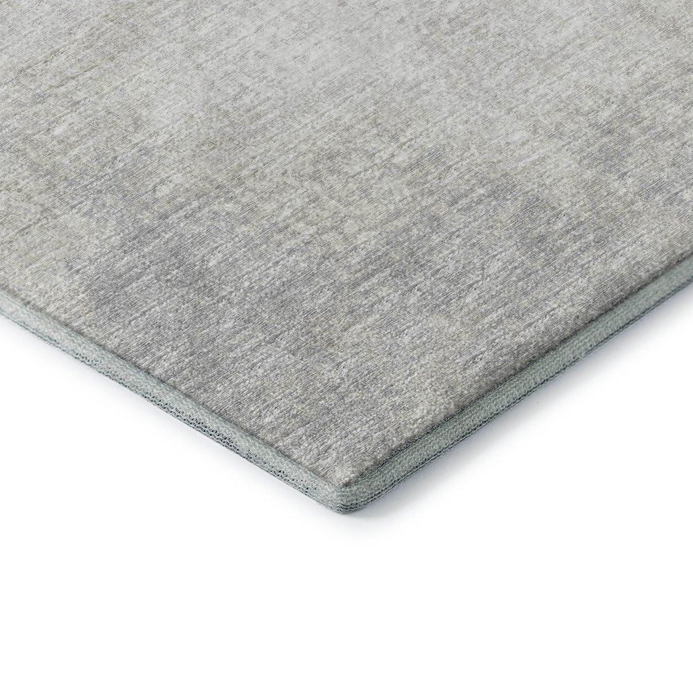 Premium Machine Washable Mayfield  Gray 1'8" x 2'6" Rug. Picture 3