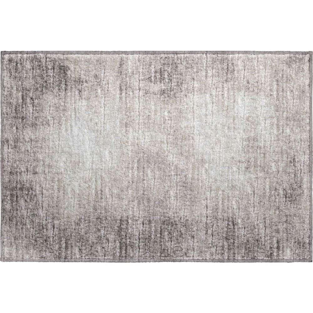 Premium Machine Washable Mayfield  Mocha 1'8" x 2'6" Rug. Picture 1