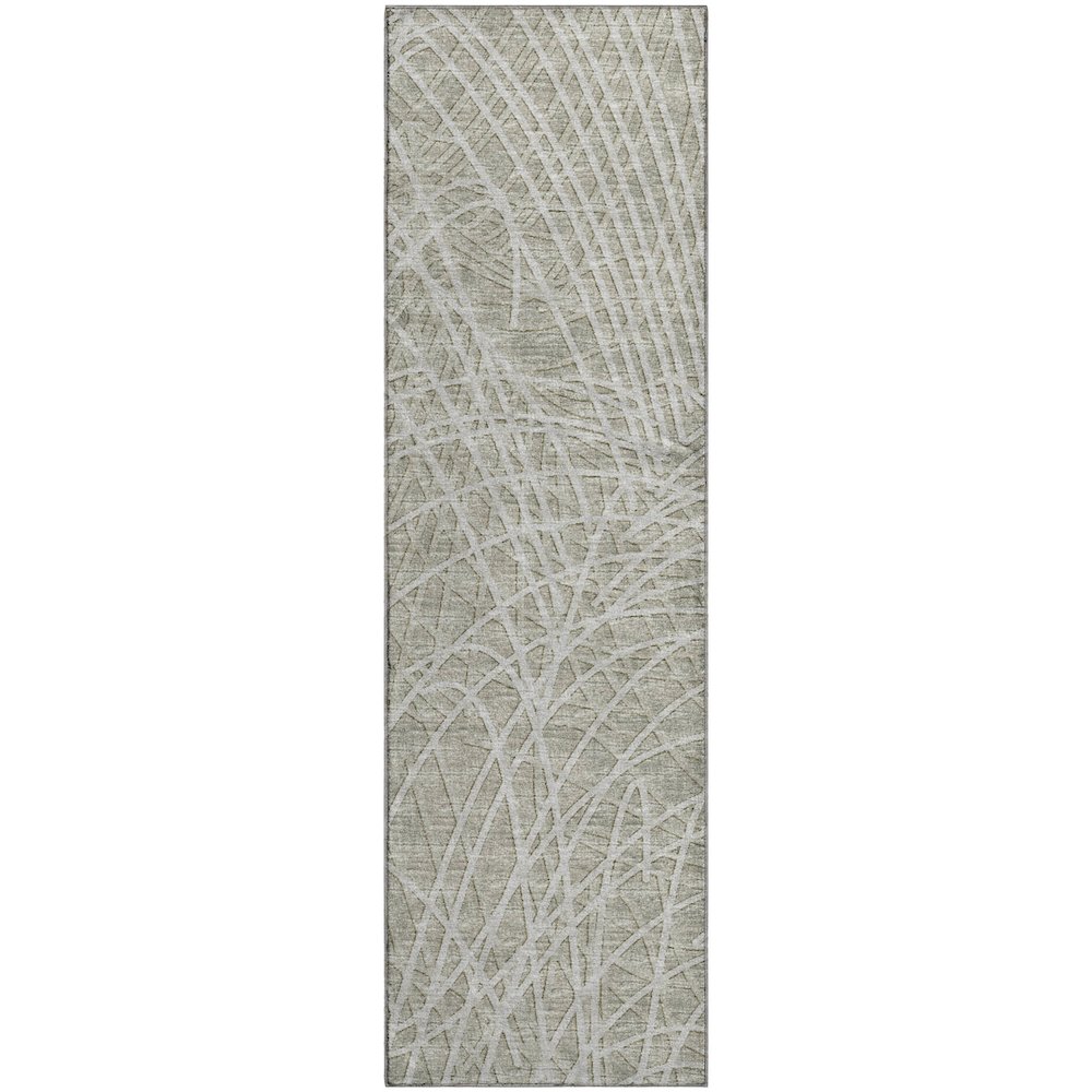 Premium Machine Washable Mayfield  Beige 2'3" x 7'6" Runner Rug. Picture 1